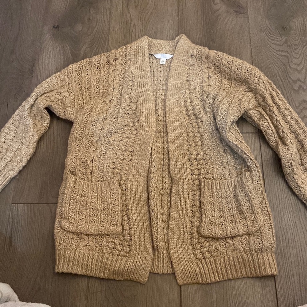 Tan cardigan